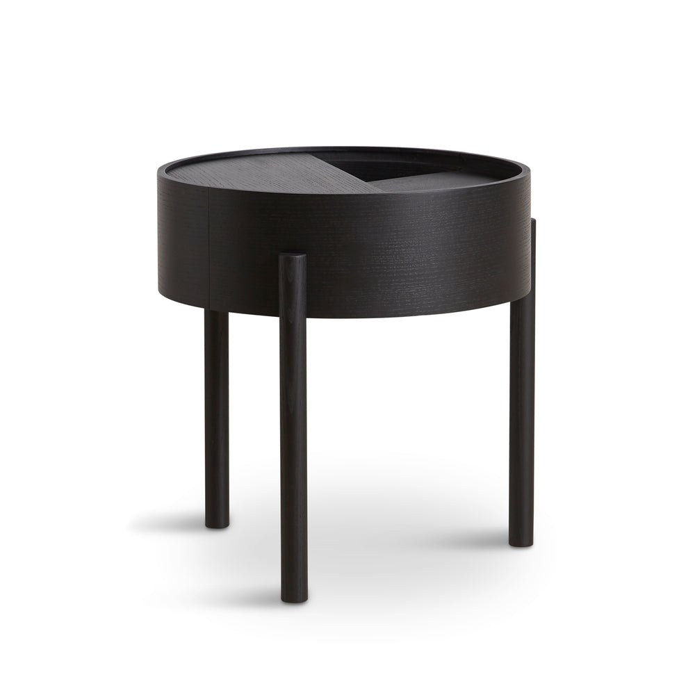 Woud - Arc Tisch | Ø 42 cm / Esche schwarz