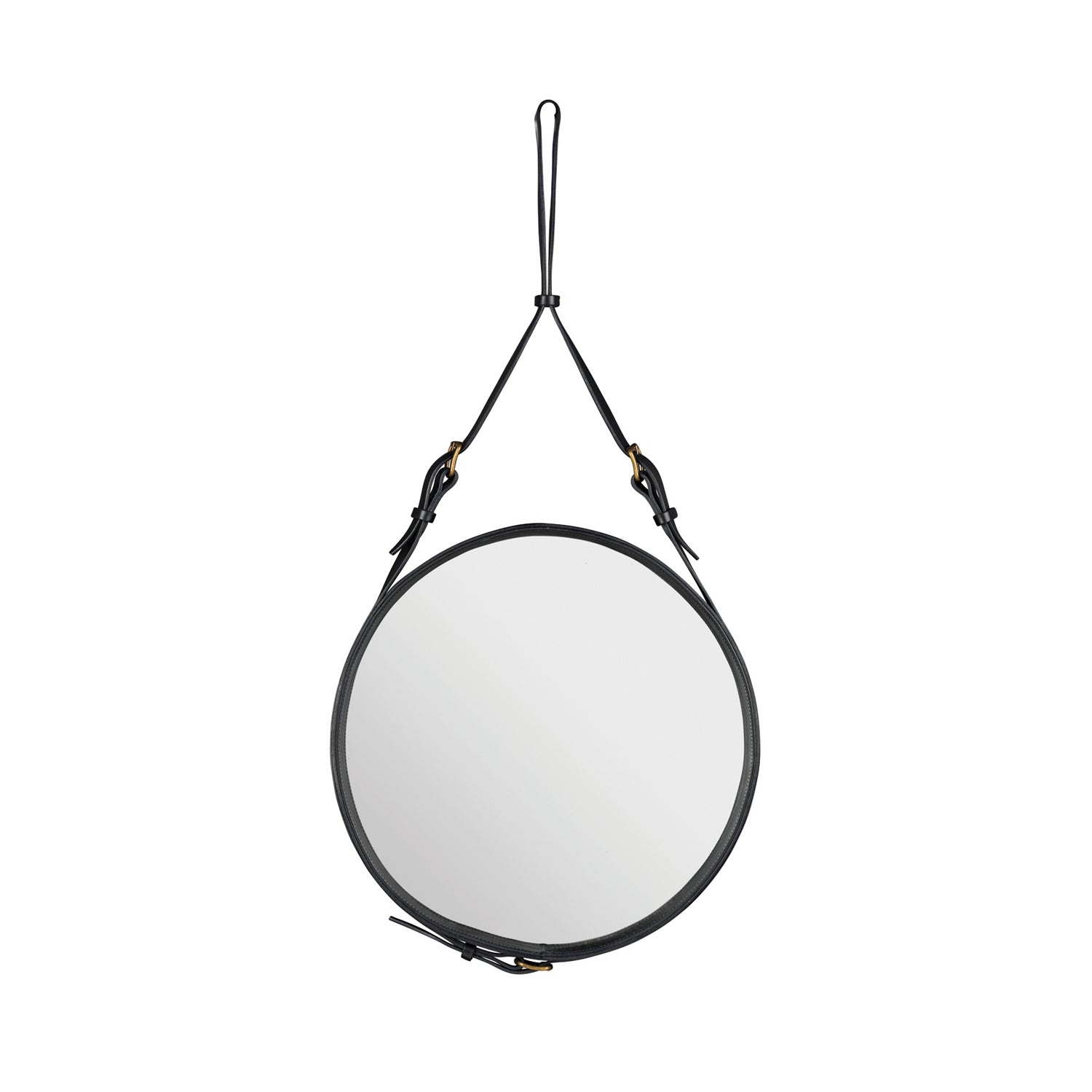 Gubi - Adnet Spiegel | Ø 45 cm / schwarz