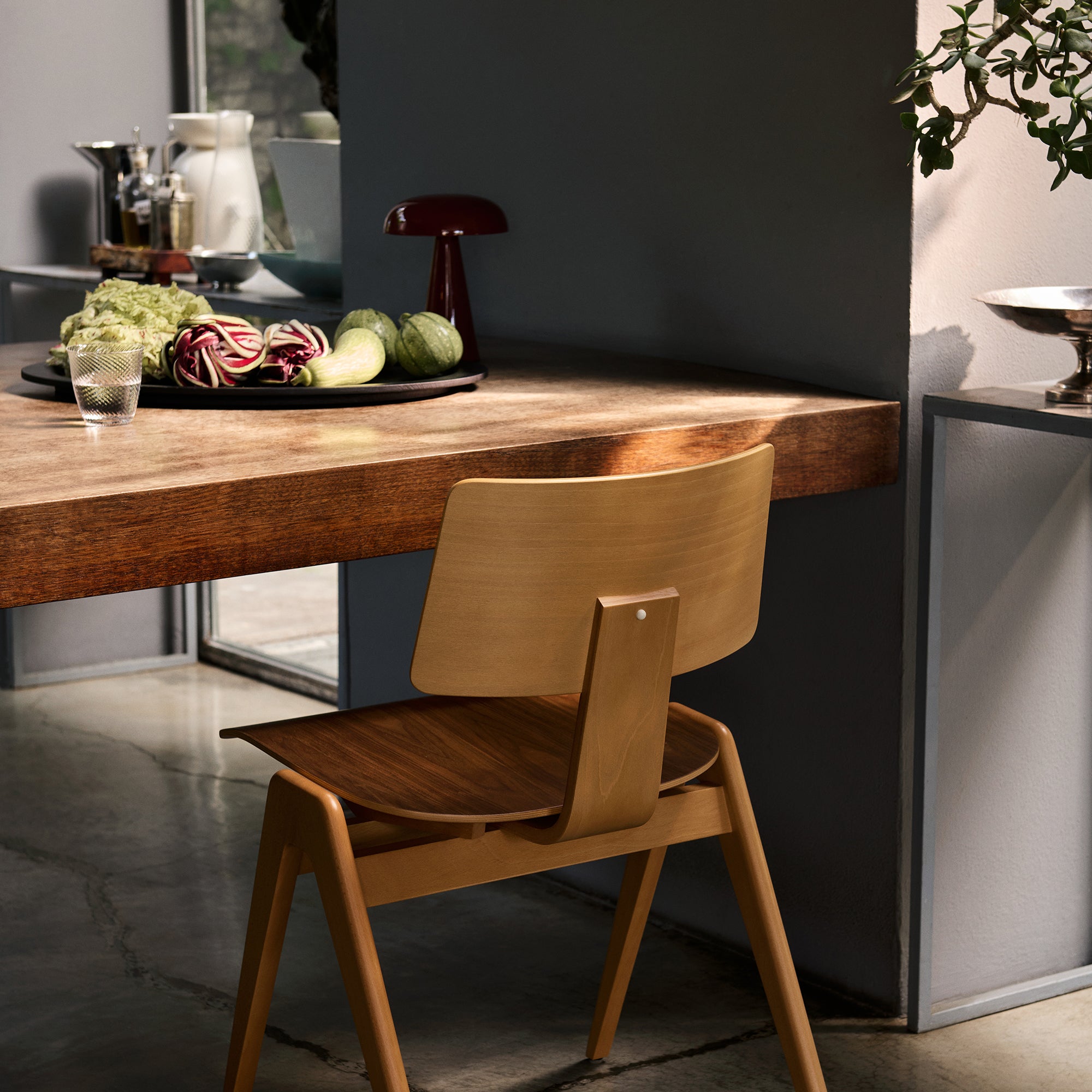 &amp;Tradition - Daystak RD1 Side Chair | Buche, Walnuss