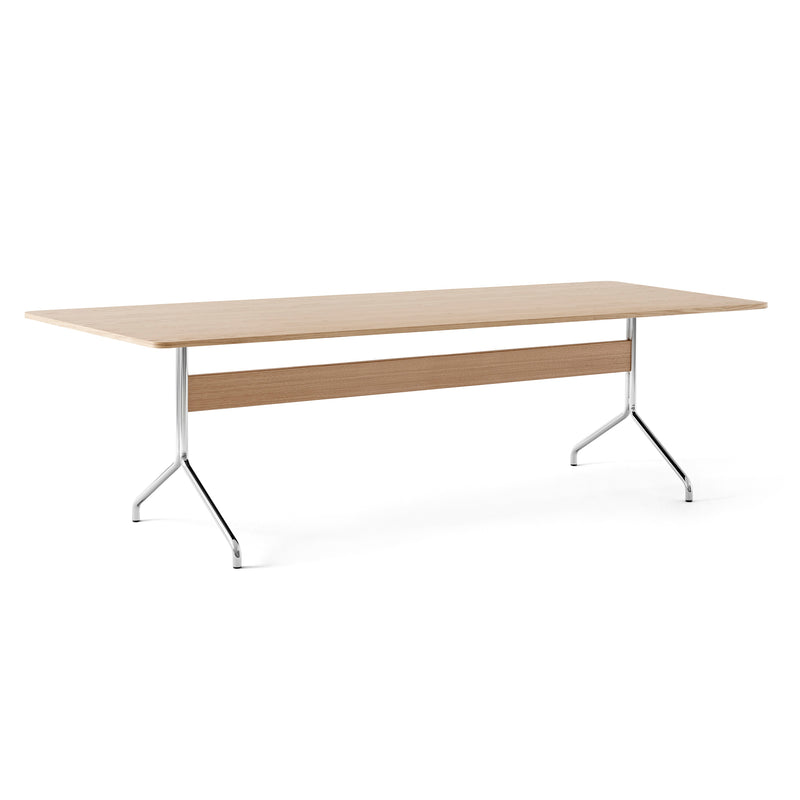 &amp;Tradition - Pavilion Dining Esstisch | 250 x 110 cm / Eiche / verchromt