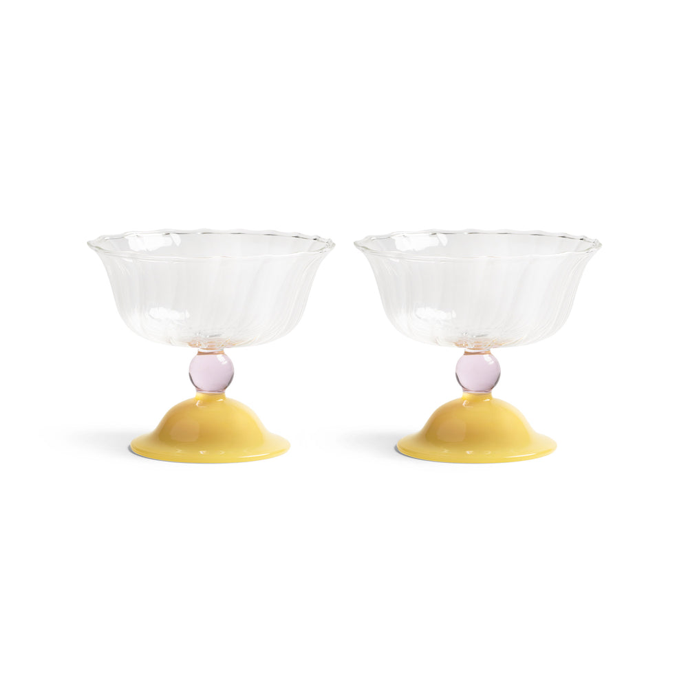 &amp;klevering - Tulip Coupeglas | caramel