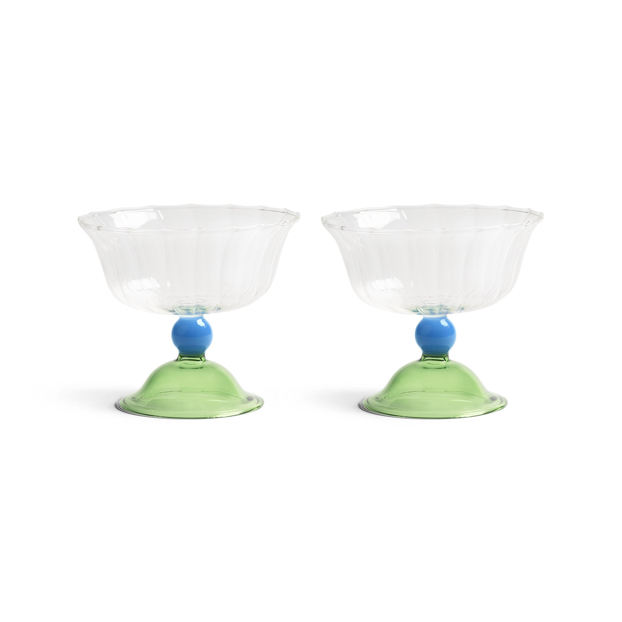 &amp;klevering - Tulip Coupeglas | grün