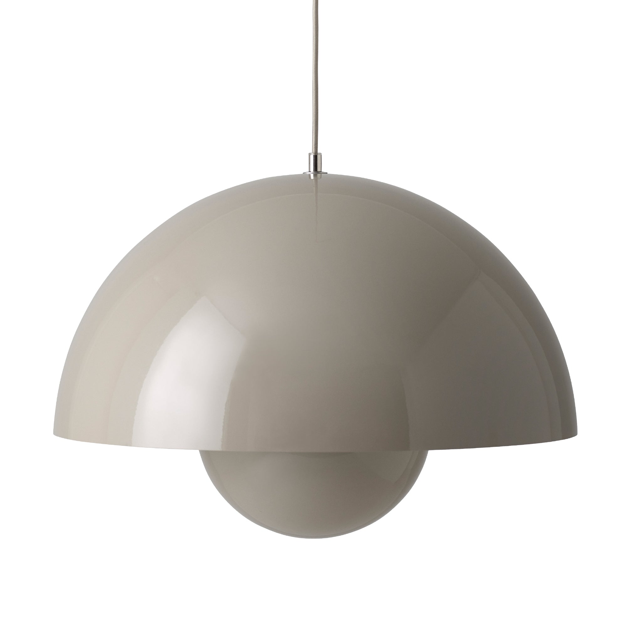 &amp;Tradition - VP2 FlowerPot Pendelleuchte | grau-beige