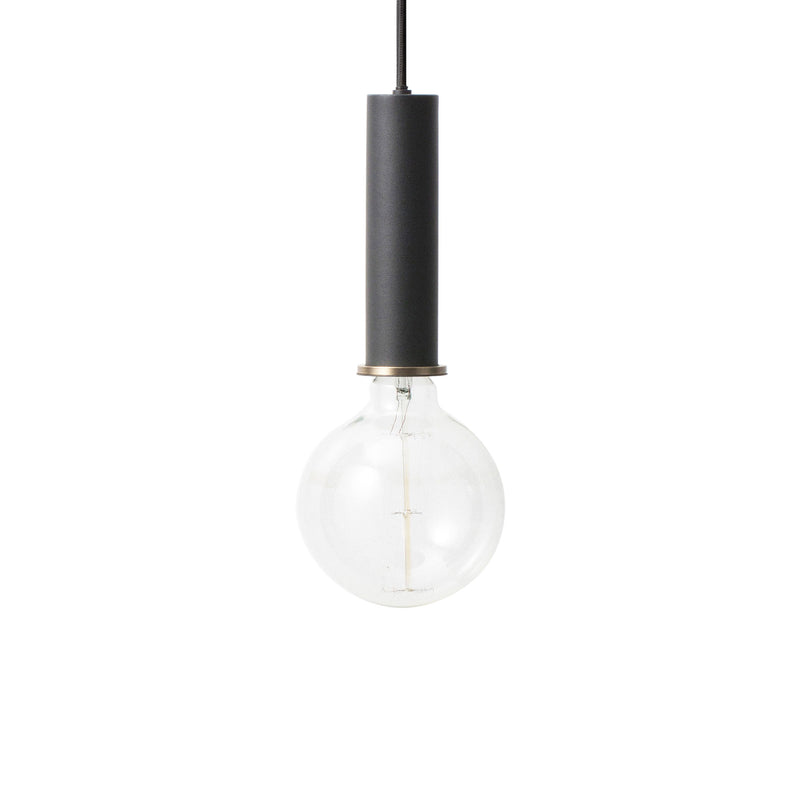 Ferm Living - Socket Pendelleuchte High | hoch / schwarz