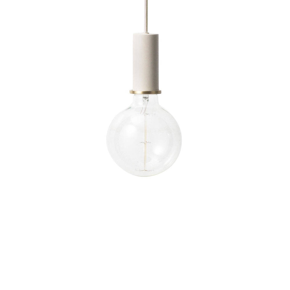 Ferm Living - Socket Pendelleuchte High | niedrig / hellgrau