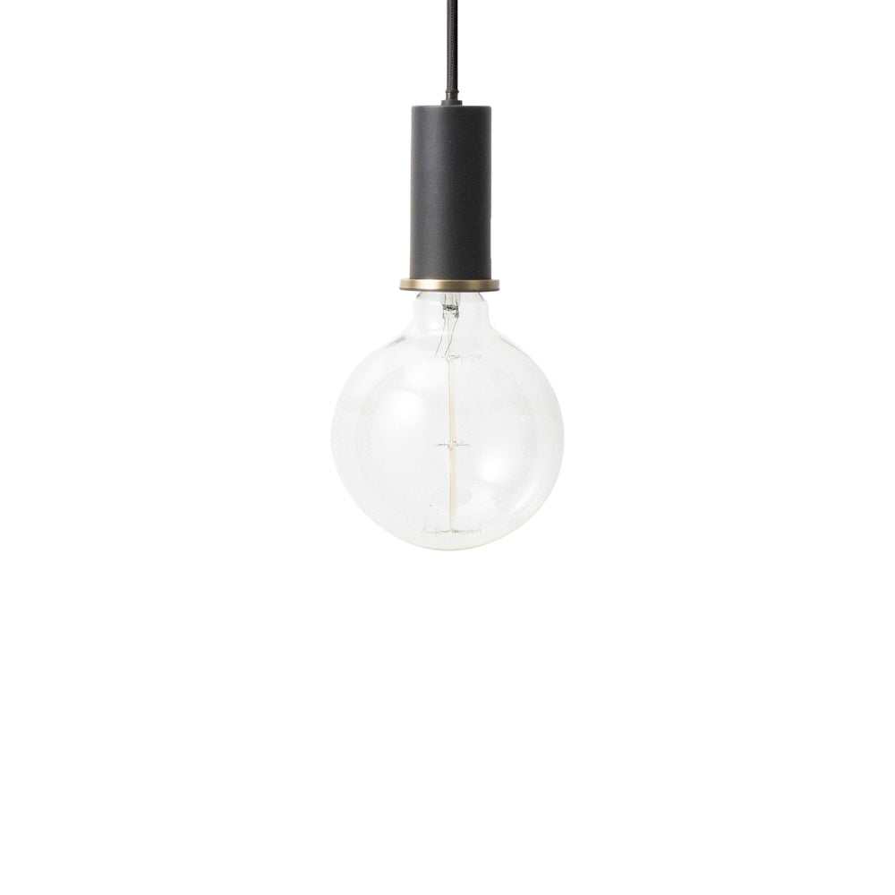 Ferm Living - Socket Pendelleuchte High | niedrig / schwarz