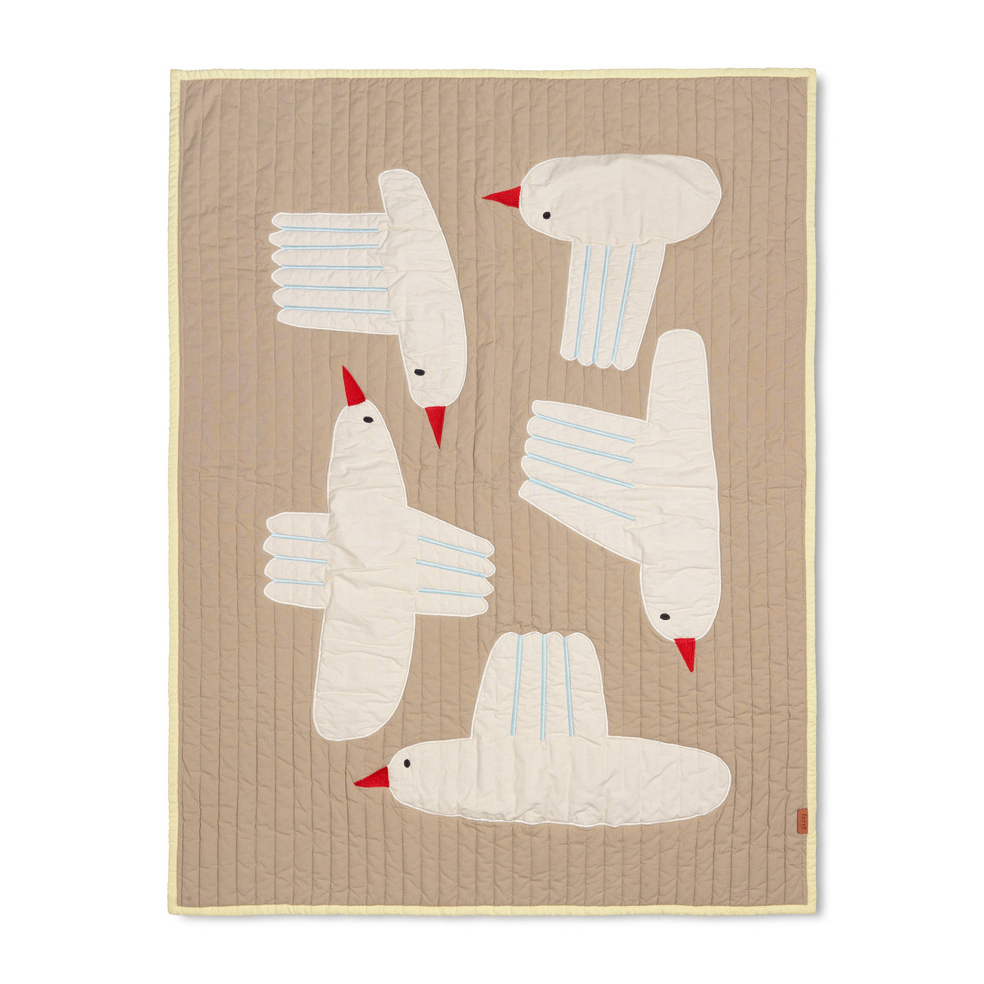 Ferm Living - Bird Quilted Decke | 
