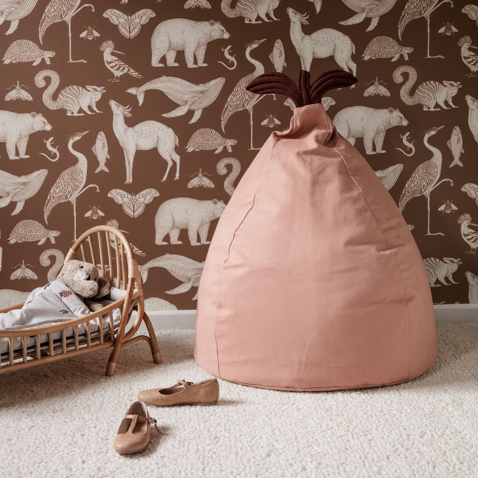 Ferm Living - Birne Sitzsack | Dusty Rose