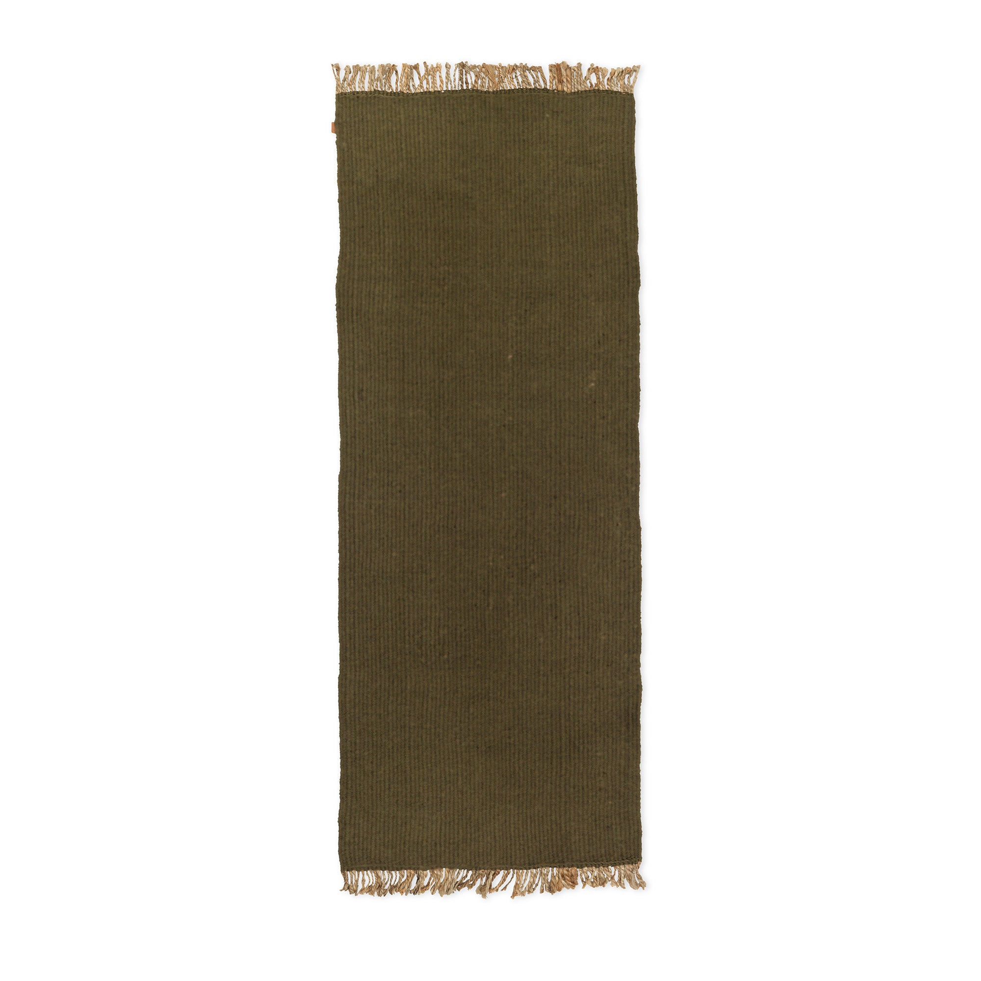 Ferm Living - Block Runner | olive natural