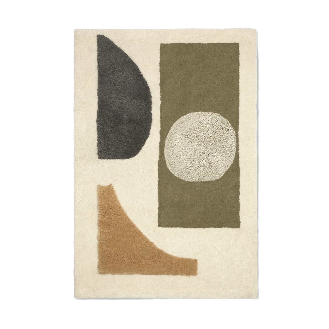 Ferm Living - Bloco Tuftteppich | 120 x 180 cm / green