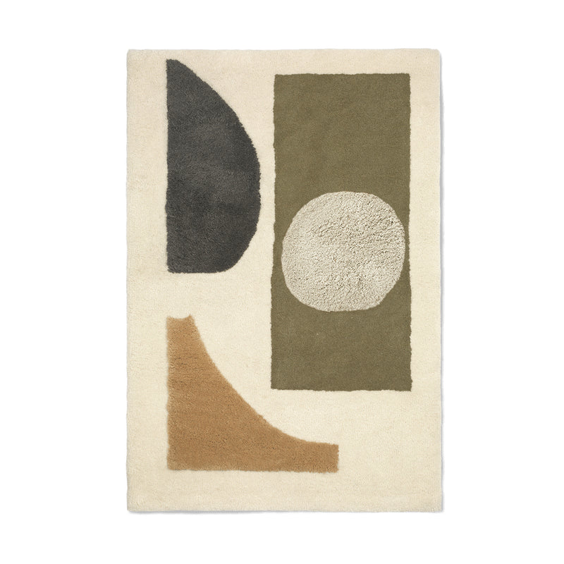 Ferm Living - Bloco Tuftteppich | 120 x 180 cm / green