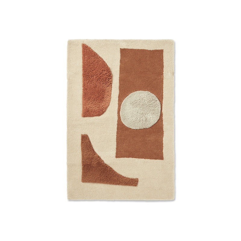 Ferm Living - Bloco Tuftteppich | 80 x 120 cm / blush