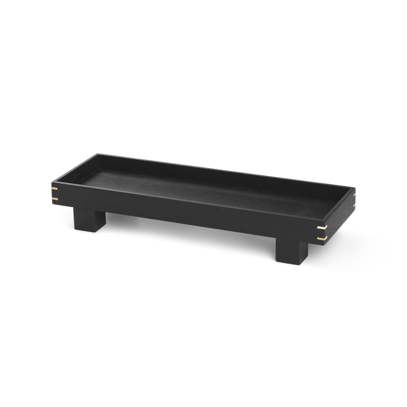 Ferm Living - Bon Holztablett | Eiche schwarz gebeizt / XS