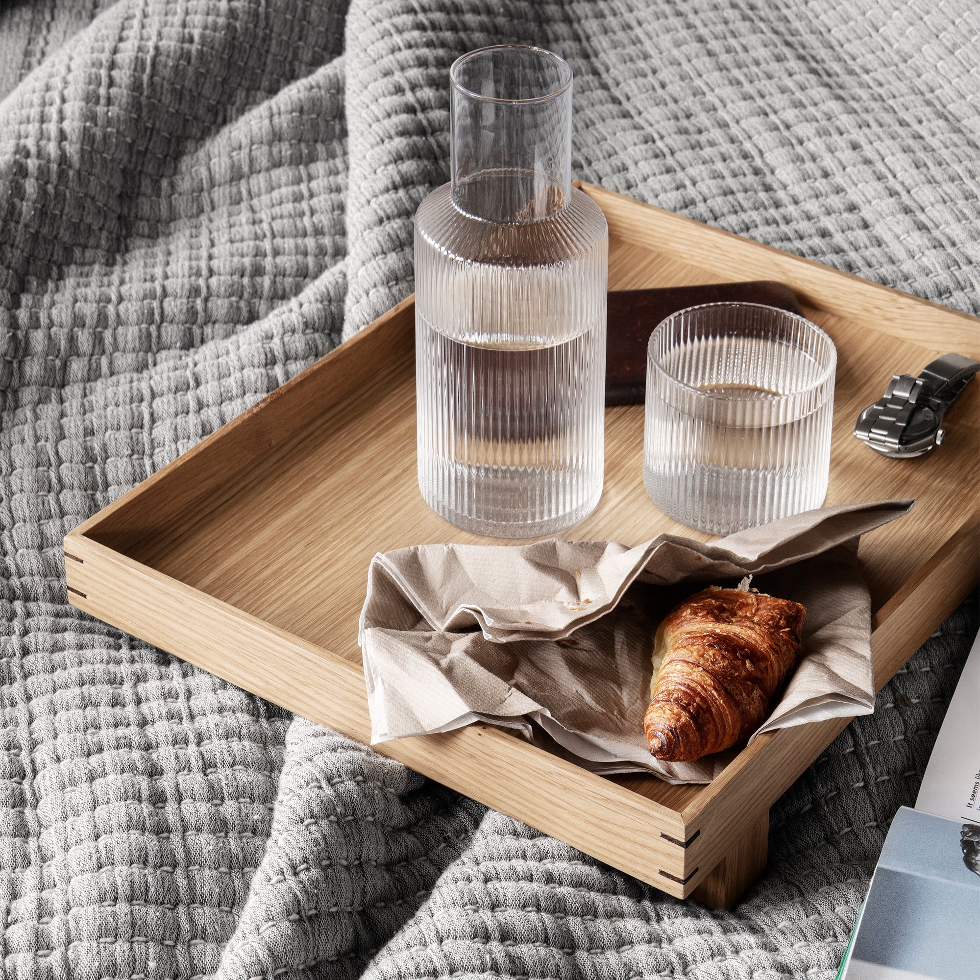 Ferm Living - Bon Holztablett | Eiche / S