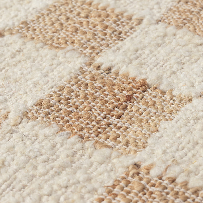 Ferm Living - Check Woll-Jute Teppich