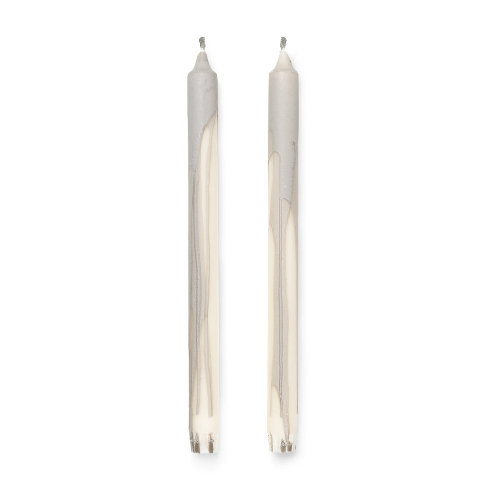 Ferm Living - Dryp Stabkerzen Set | warmes grau