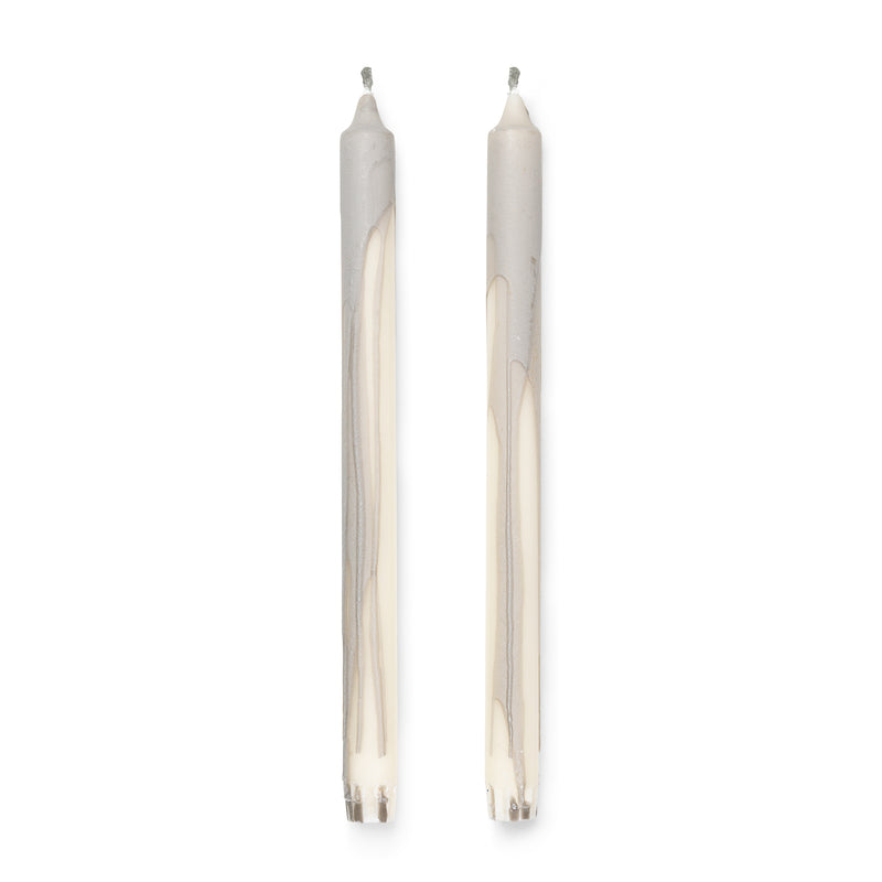 Ferm Living - Dryp Stabkerzen Set | warmes grau