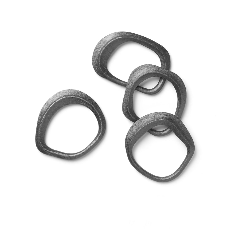 Ferm Living - Flow Serviettenringe | Messing schwarz