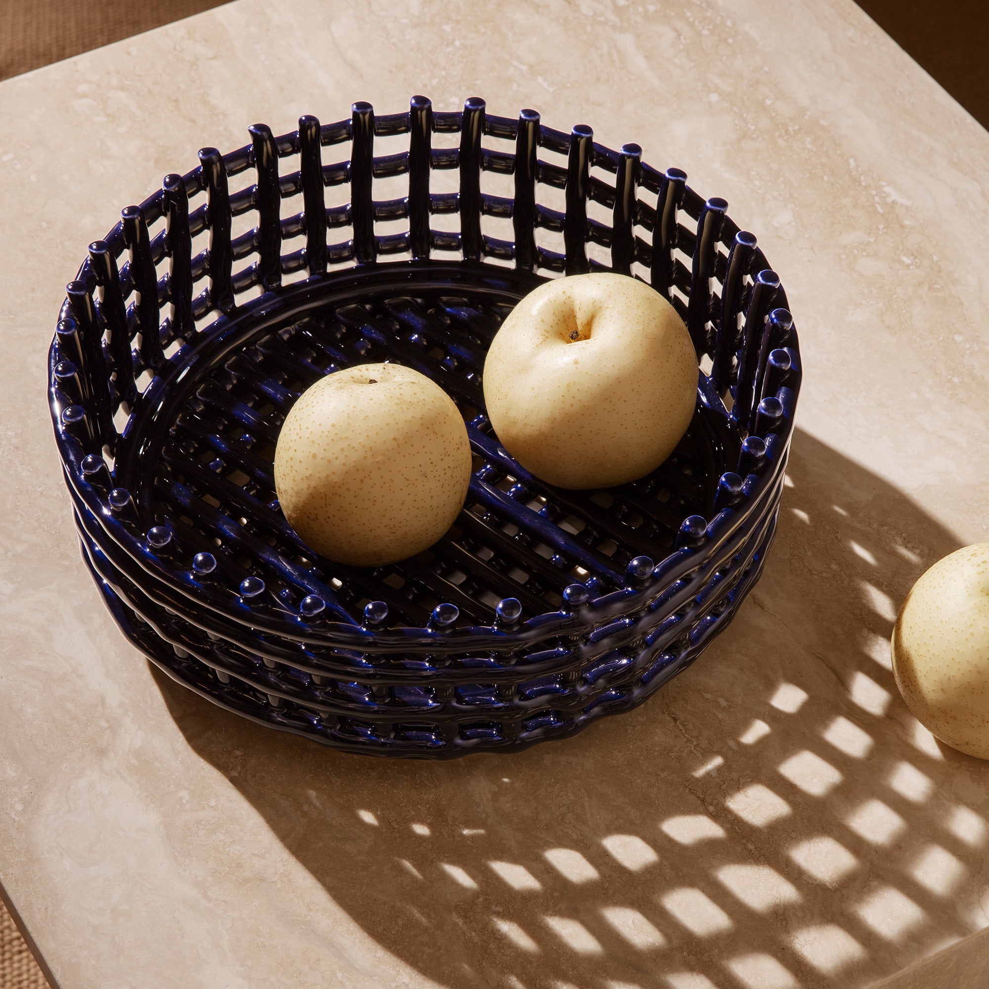 Ferm Living - Keramik Centerpiece Schale | blau