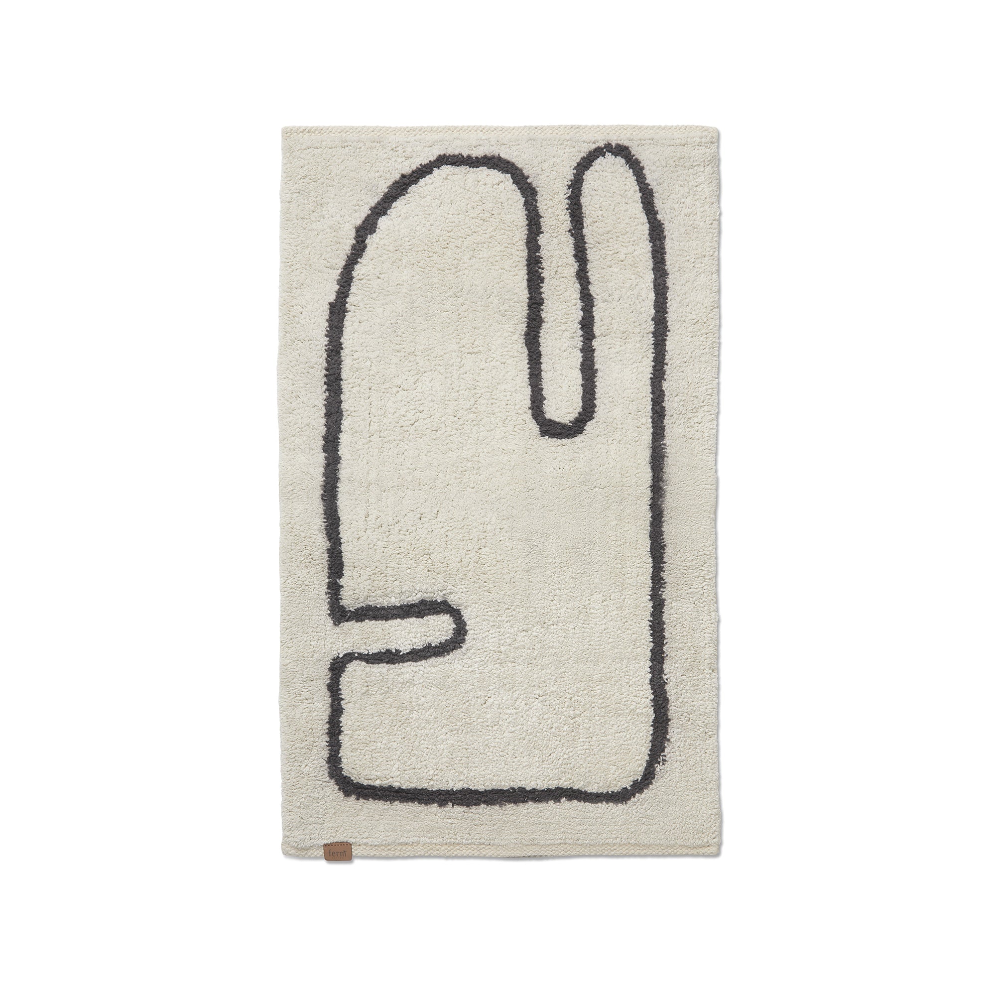 Ferm Living - Lay Fußmatte | off-white/coffee