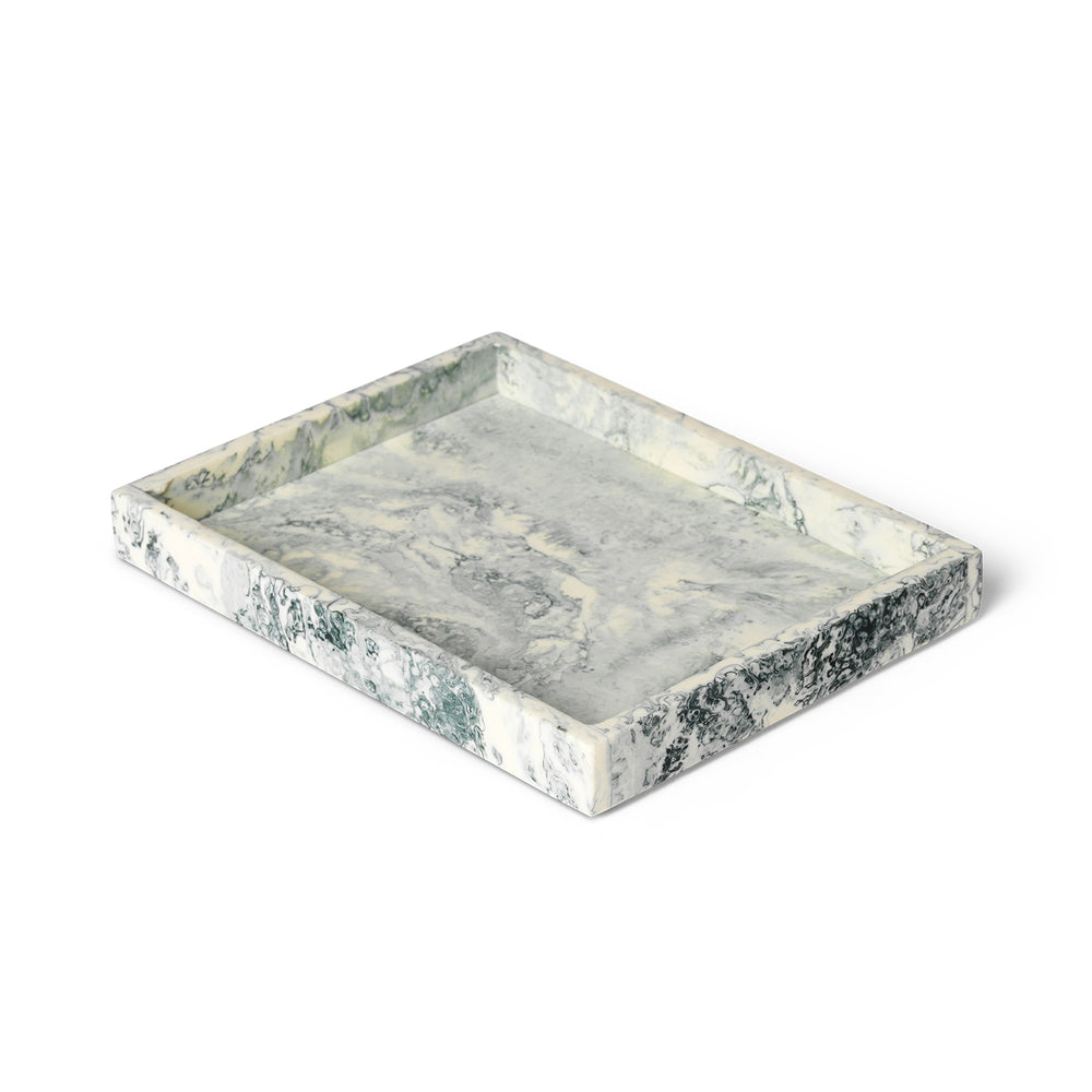 Ferm Living - Mist Tablett | 15 x 20 cm / emerald off white