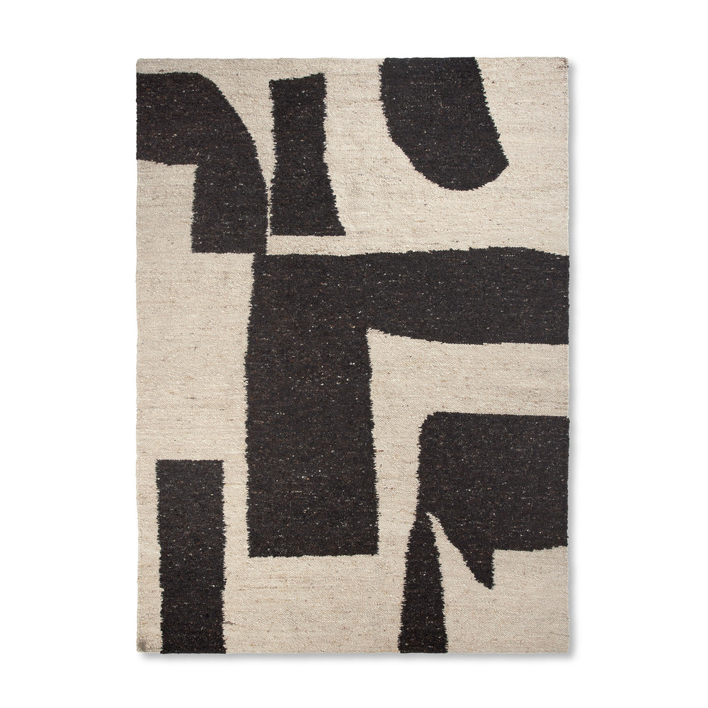 Ferm Living - Piece Teppich | 200 x 300 cm / off-white/coffee