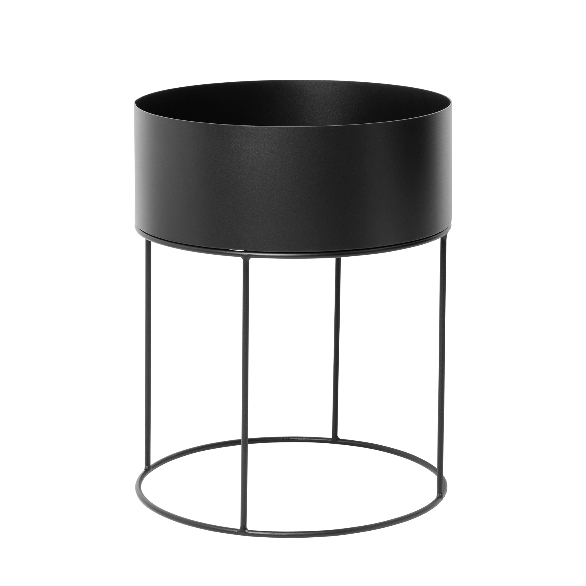 Ferm Living - Plant Box rund | schwarz