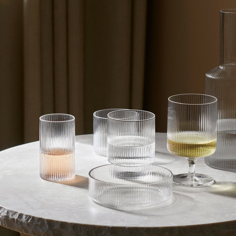 Ferm Living - Ripple Weinglas (2er-Set)