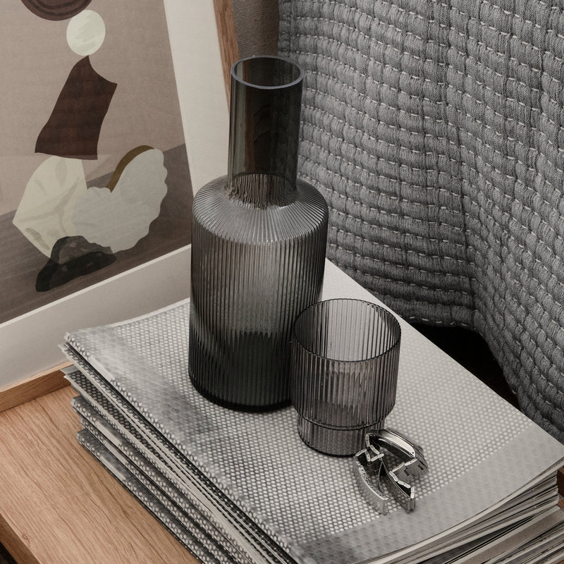 Ferm Living - Ripple Rotweinglas (2er-Set)