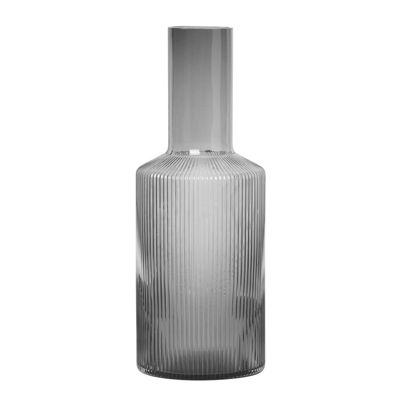 Ferm Living - Ripple Karaffe | smoked grey