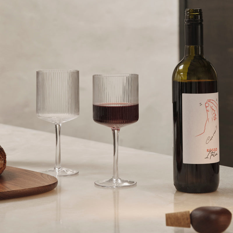 Ferm Living - Ripple Weißweinglas (2er-Set)