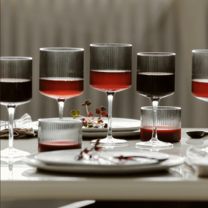 Ferm Living - Ripple Weinglas (2er-Set)