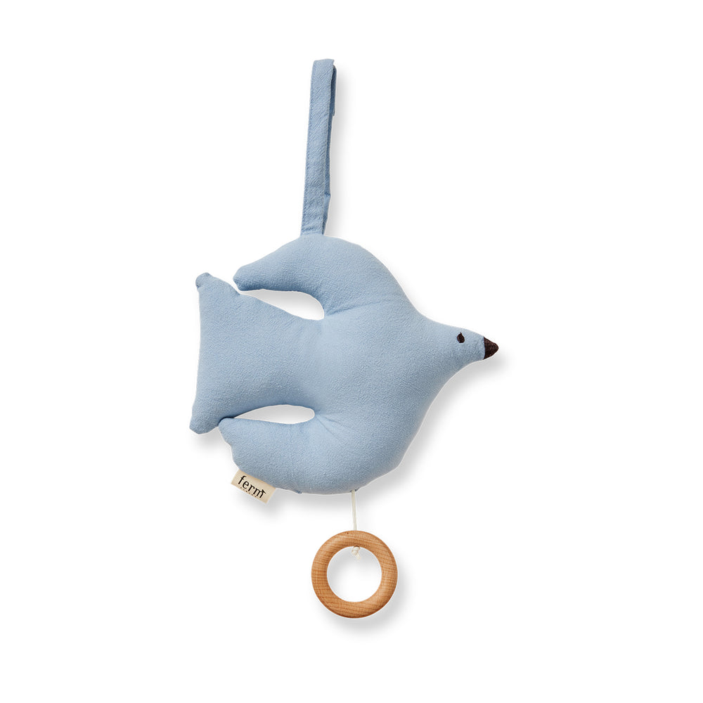 Ferm Living - Swif Bird Musikmobile | blue fog