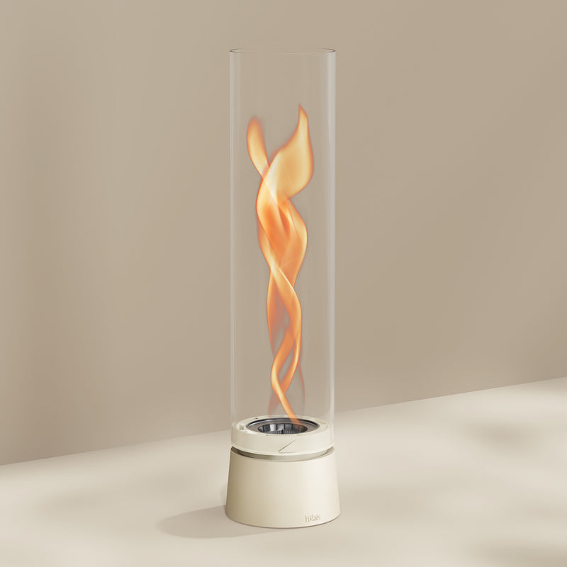 höfats - Spin air Tischfeuer | Ø 9 cm / creme