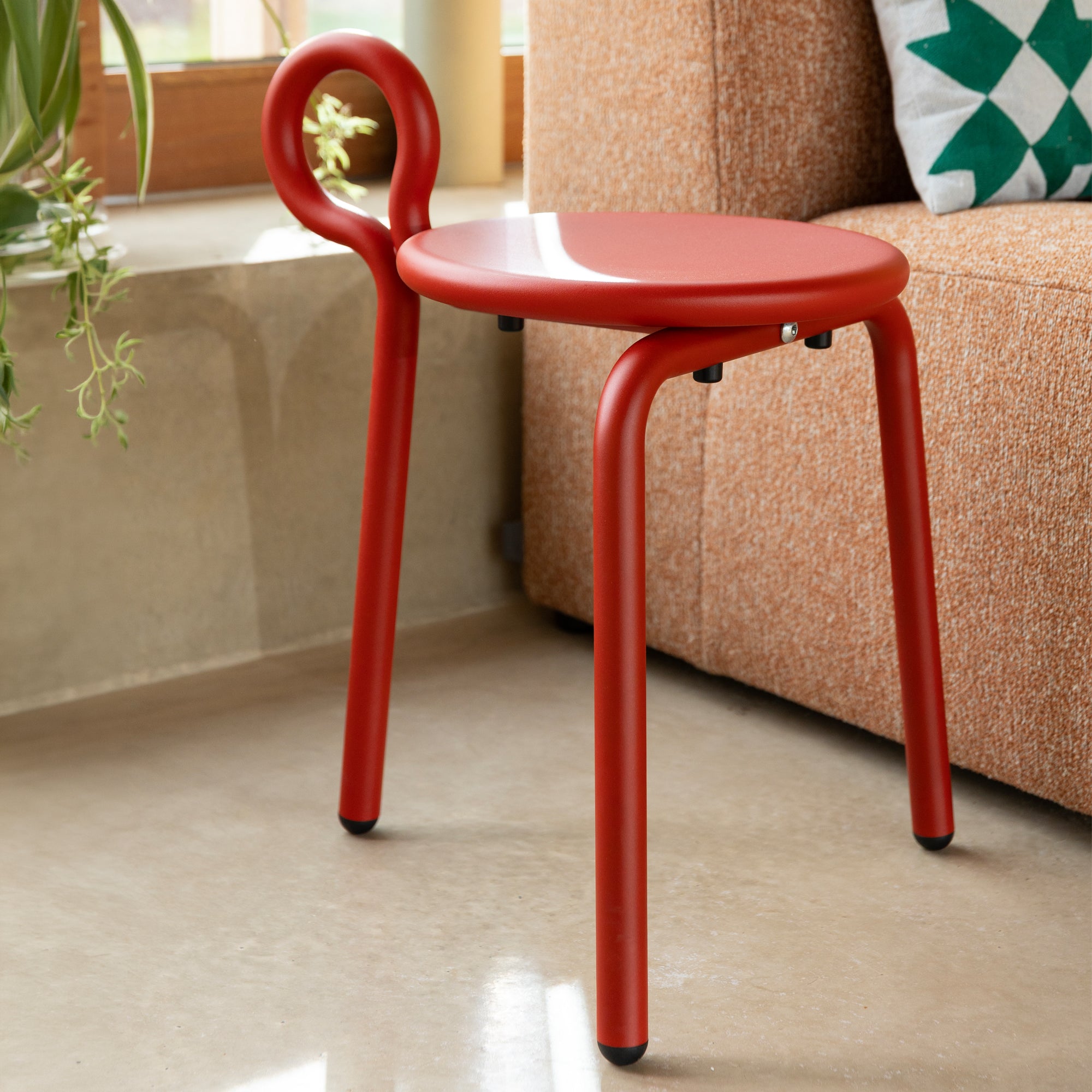 &amp;klevering - Lasso Hocker | rot