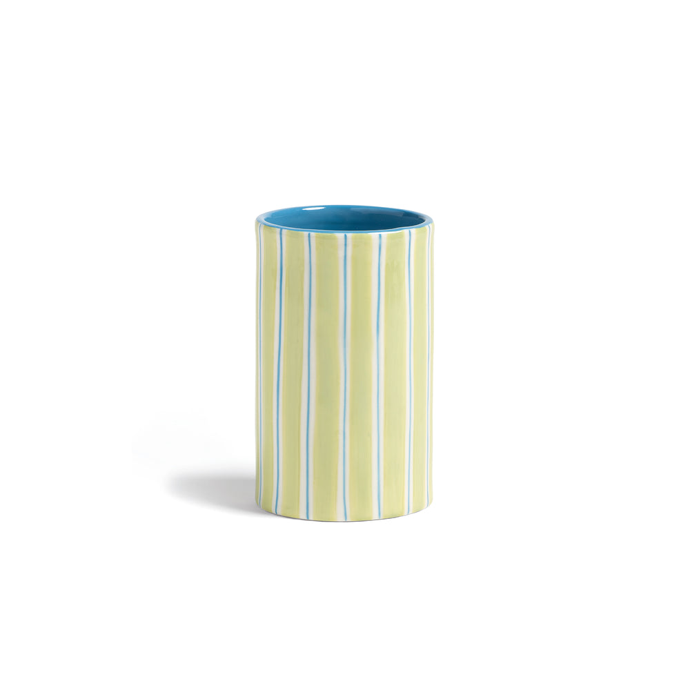 &amp;klevering - Ray Vase | 12,5 x Ø 8 cm / grün