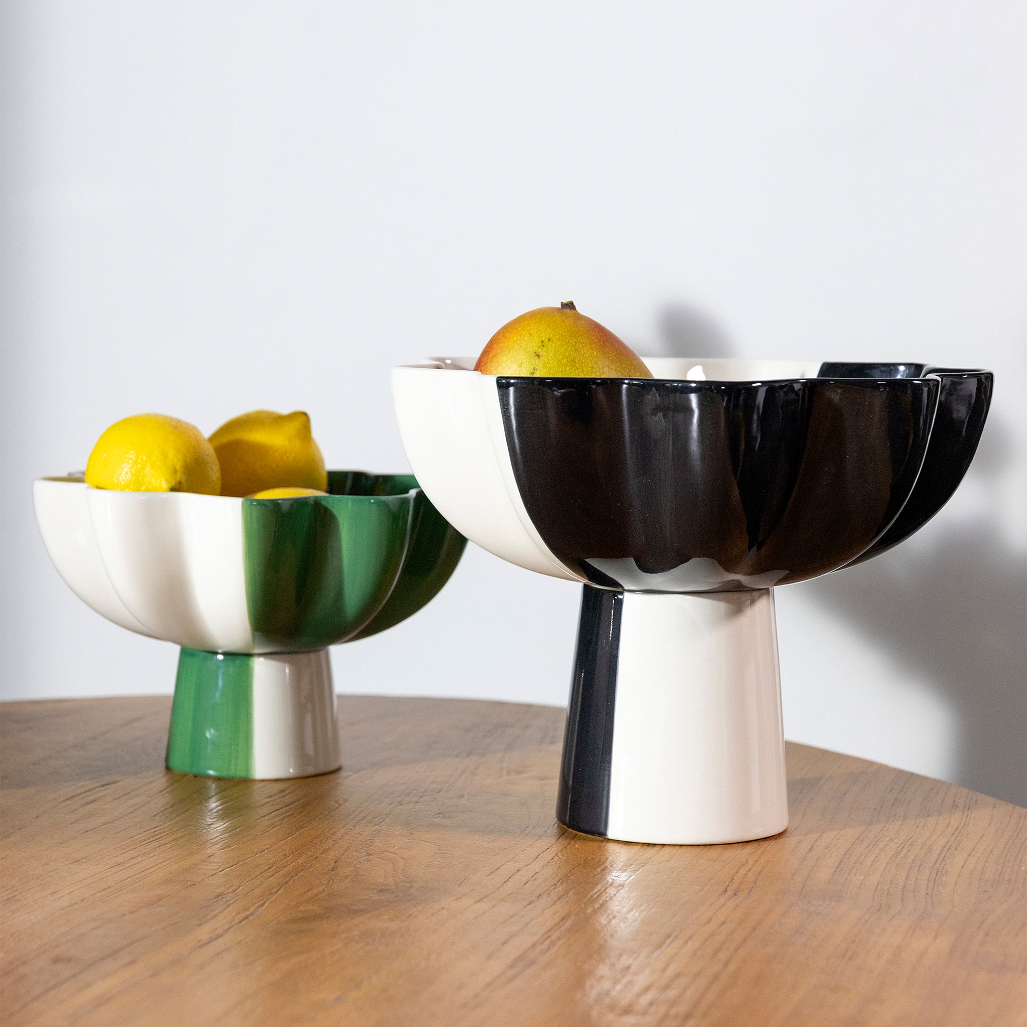 &amp;klevering - Sun Schale Ø 24,5 cm | schwarz/weiß