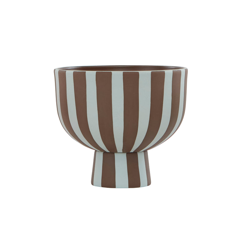 OYOY - Toppu Schale mit Fuß | Ø 15 x H 13 cm / caramel/lavender