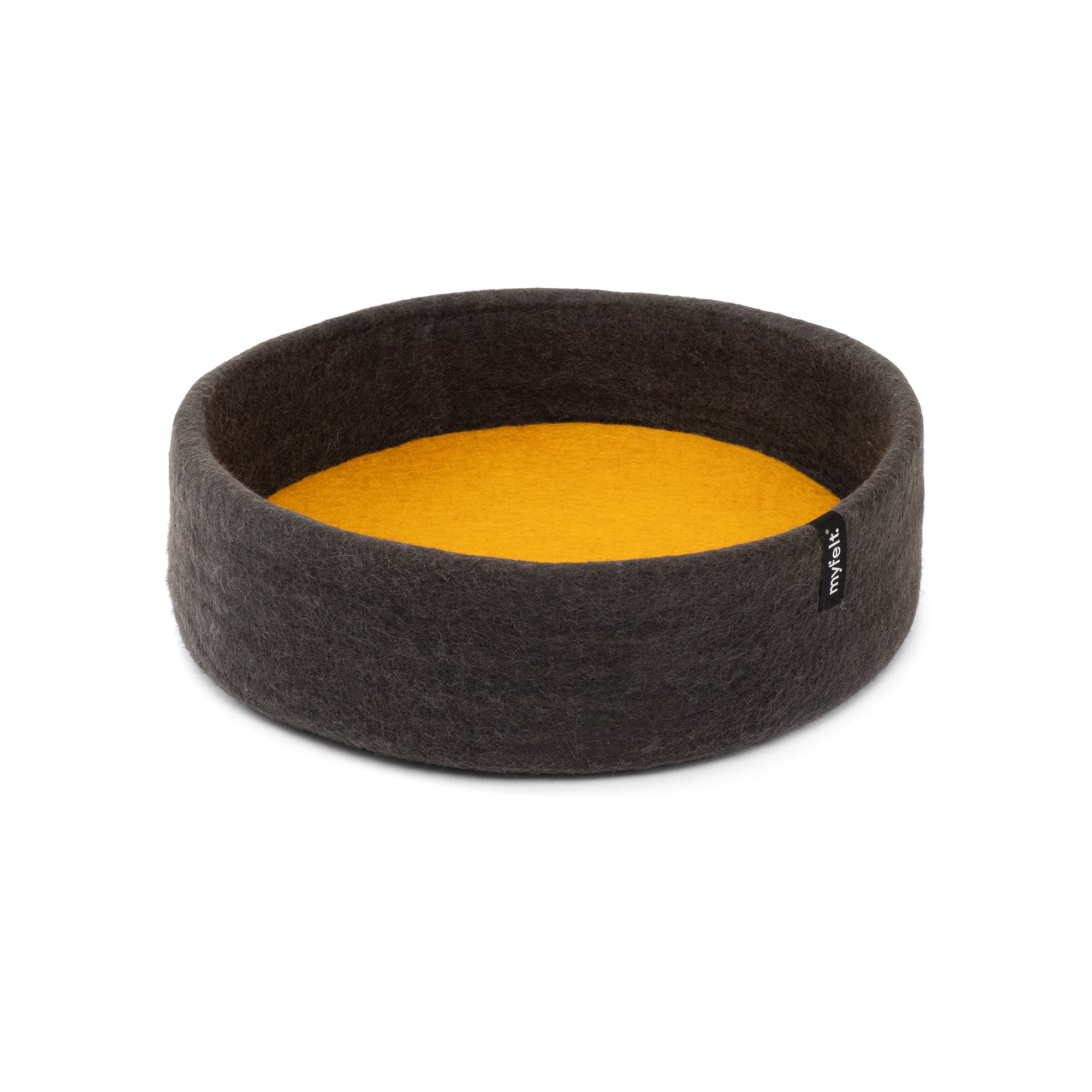 myfelt - Kuno Hundekorb | Ø 40 cm / ockergelb