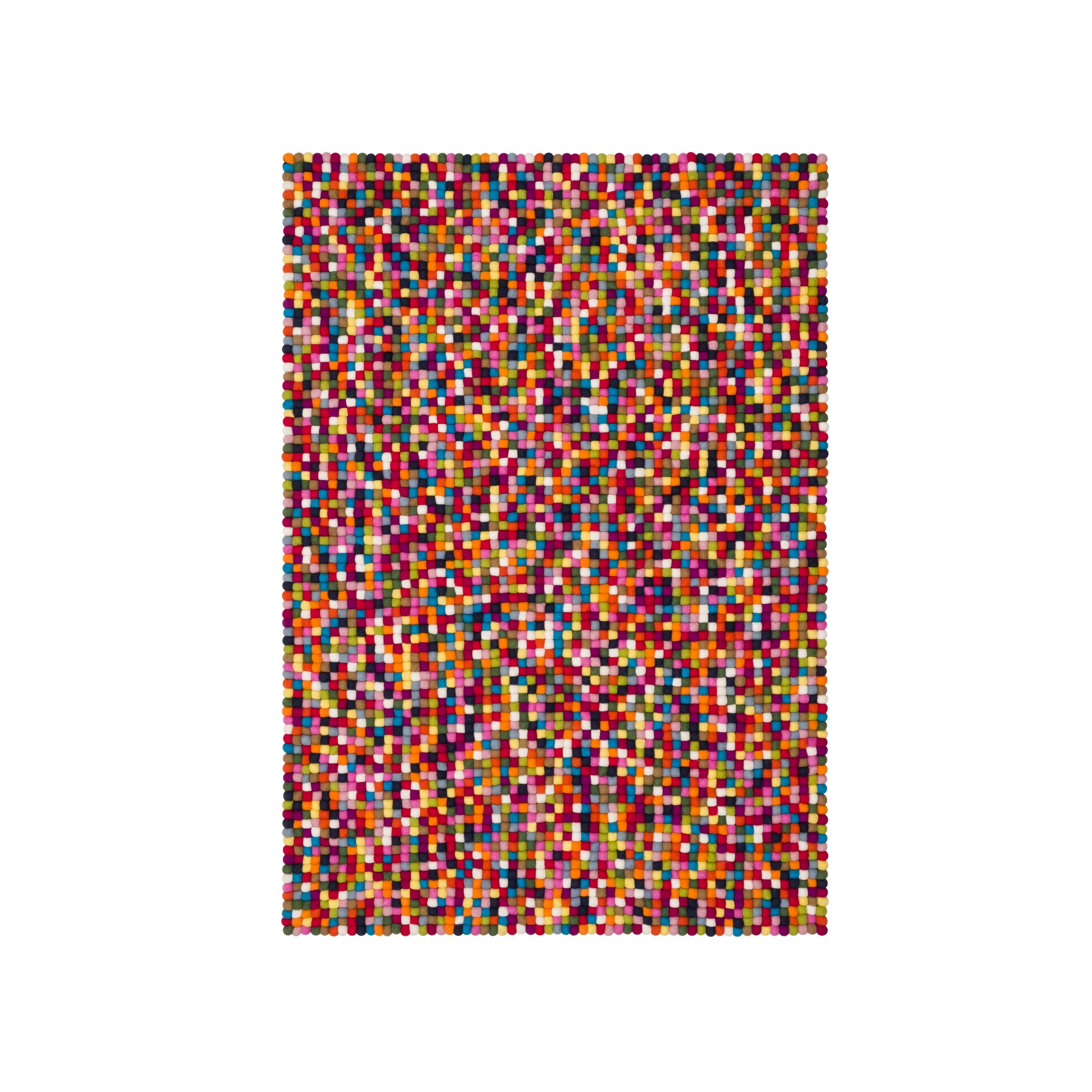 myfelt - Lotte Filzkugelteppich rechteckig | 90 x 130 cm