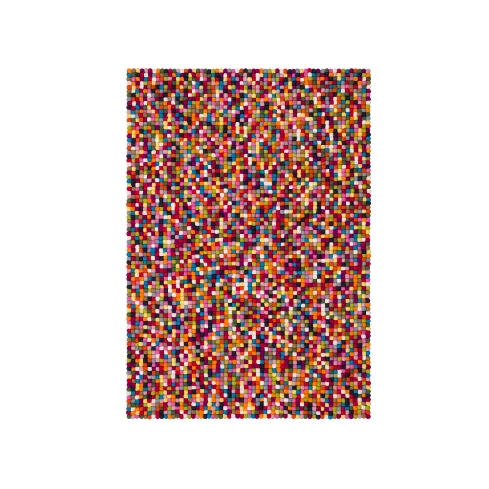myfelt - Lotte Filzkugelteppich rechteckig | 90 x 130 cm