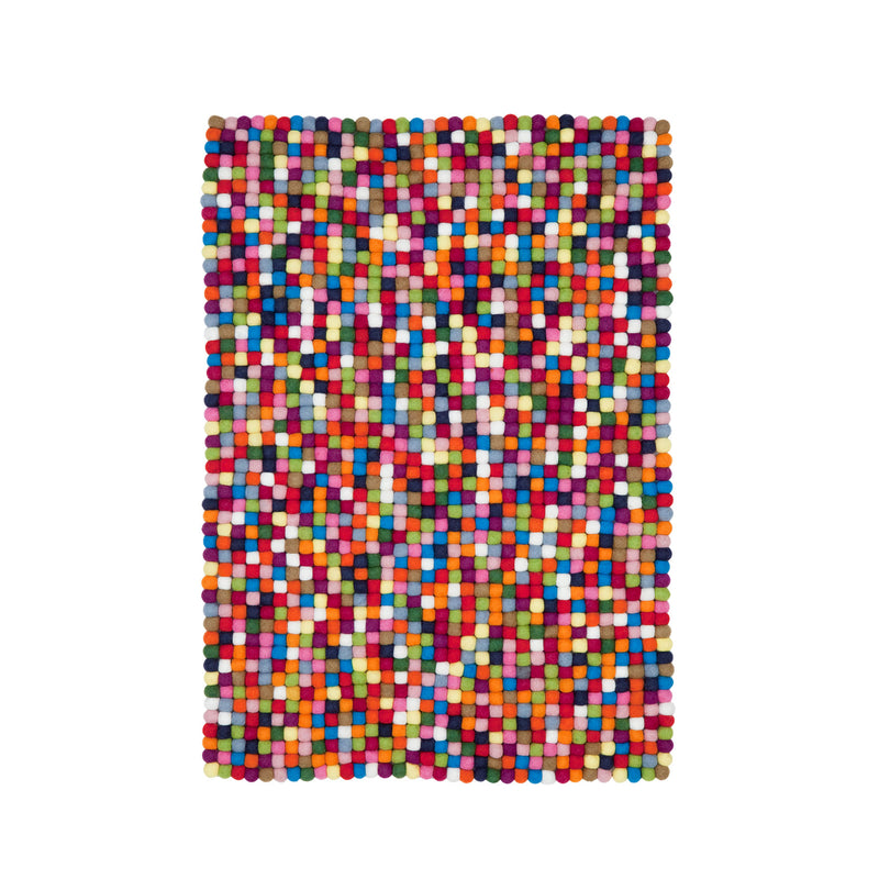 myfelt - Lotte Filzkugelteppich rechteckig | 120 x 170 cm