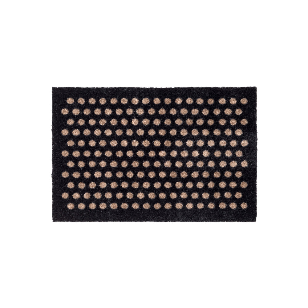tica copenhagen - Dot Fußmatte | 40 x 60 cm / sand/schwarz