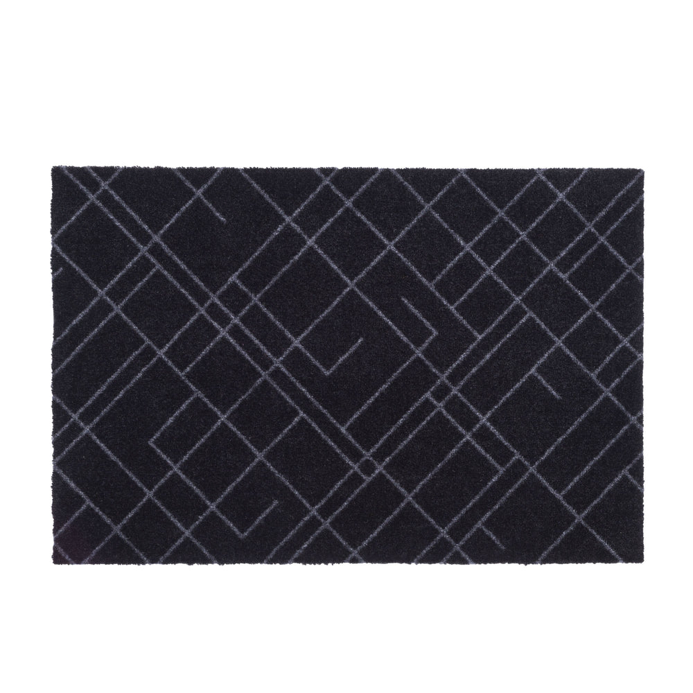 tica copenhagen - Lines Fußmatte | schwarz/grau