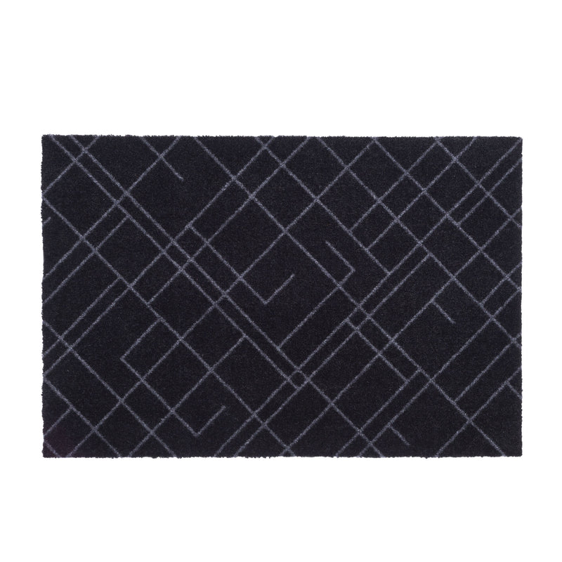 tica copenhagen - Lines Fußmatte | schwarz/grau