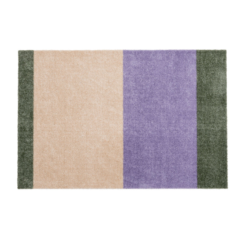tica copenhagen - Stripes Horizontal Läufer | 60 x 90 cm / lilac/ivory/green